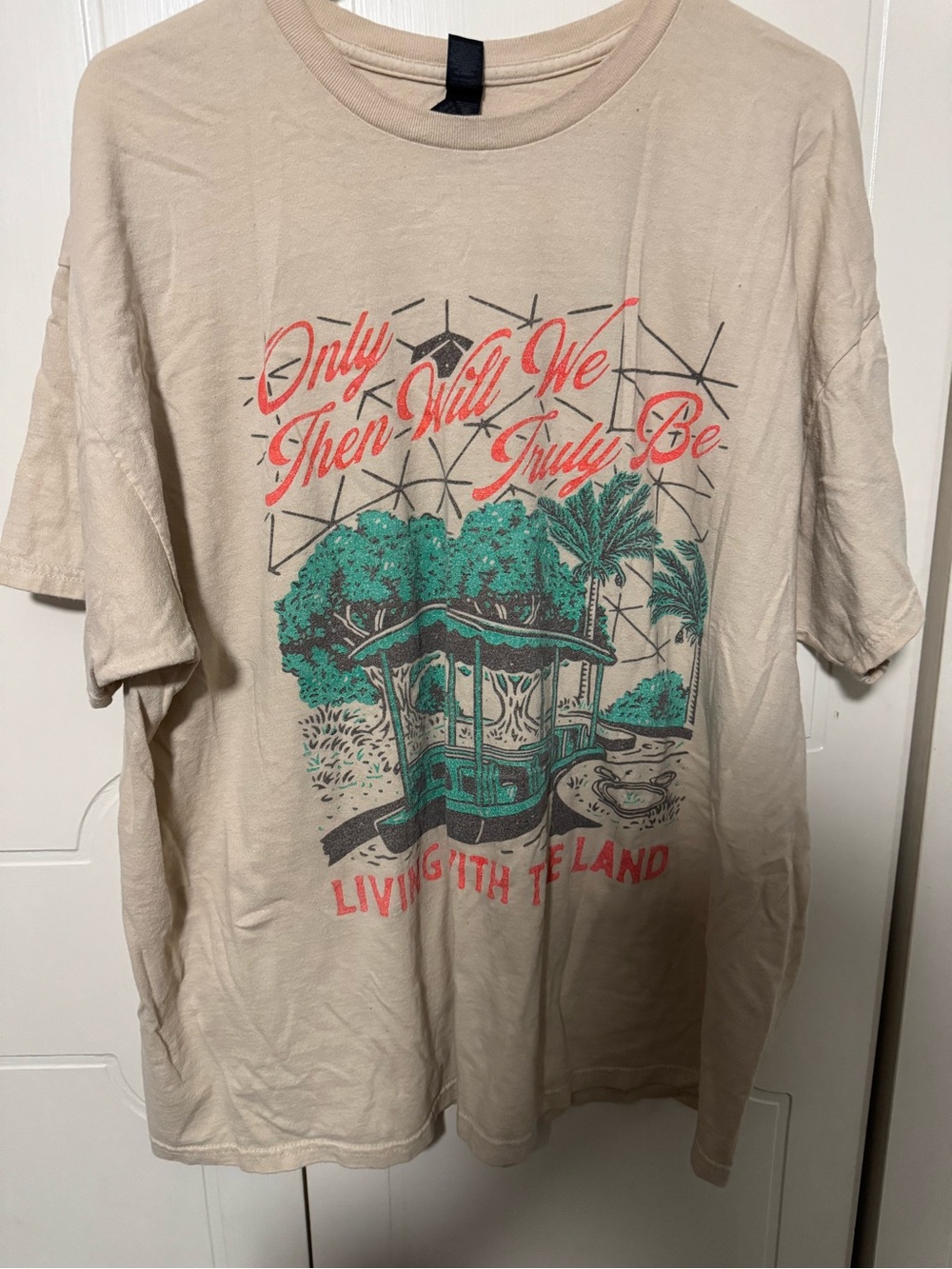 Living With The Land Graphic Oversized Tee